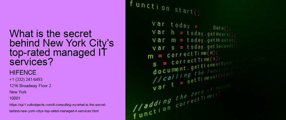 What is the secret behind New York City's top-rated managed IT services?