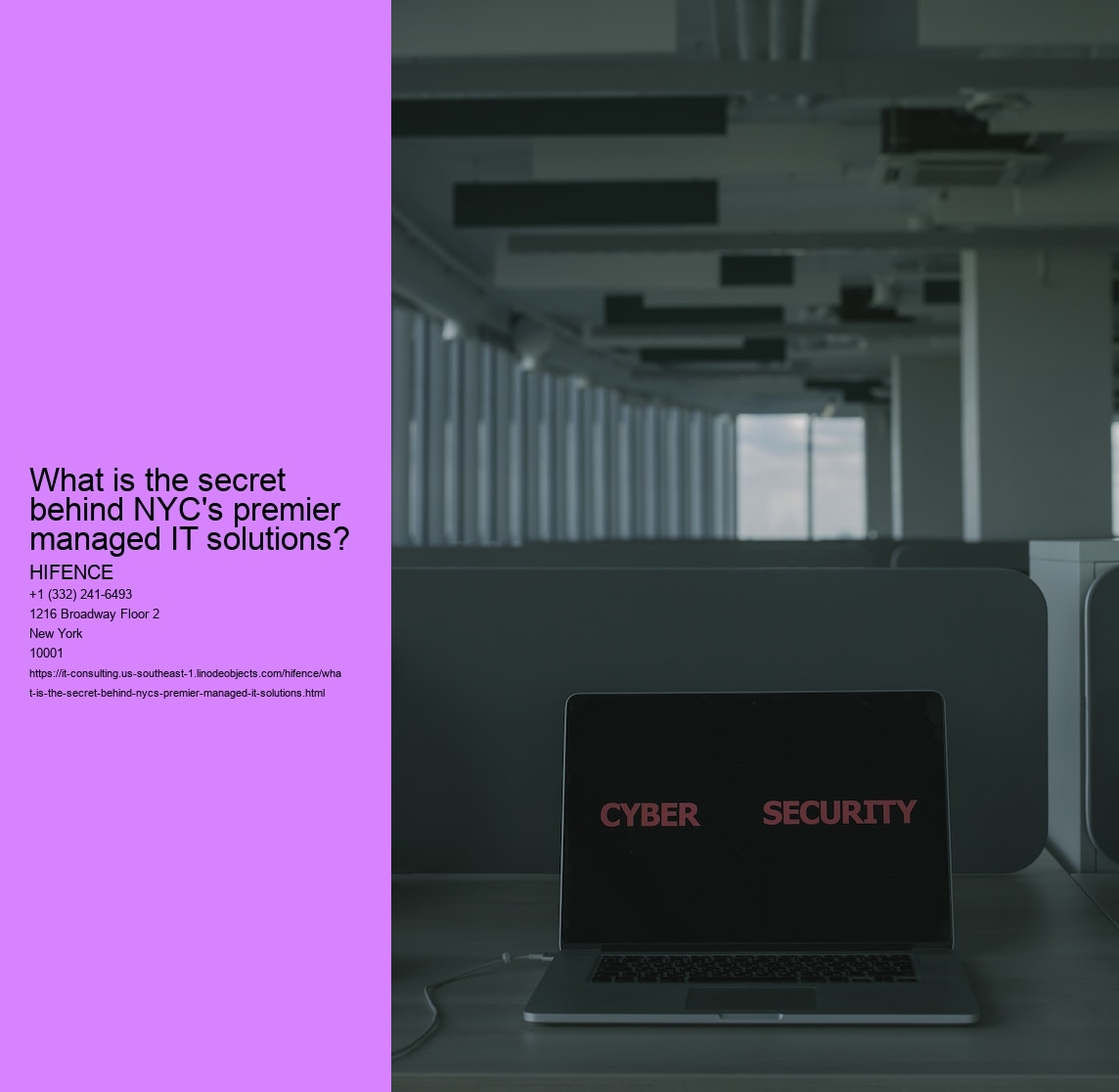 What is the secret behind NYC's premier managed IT solutions?