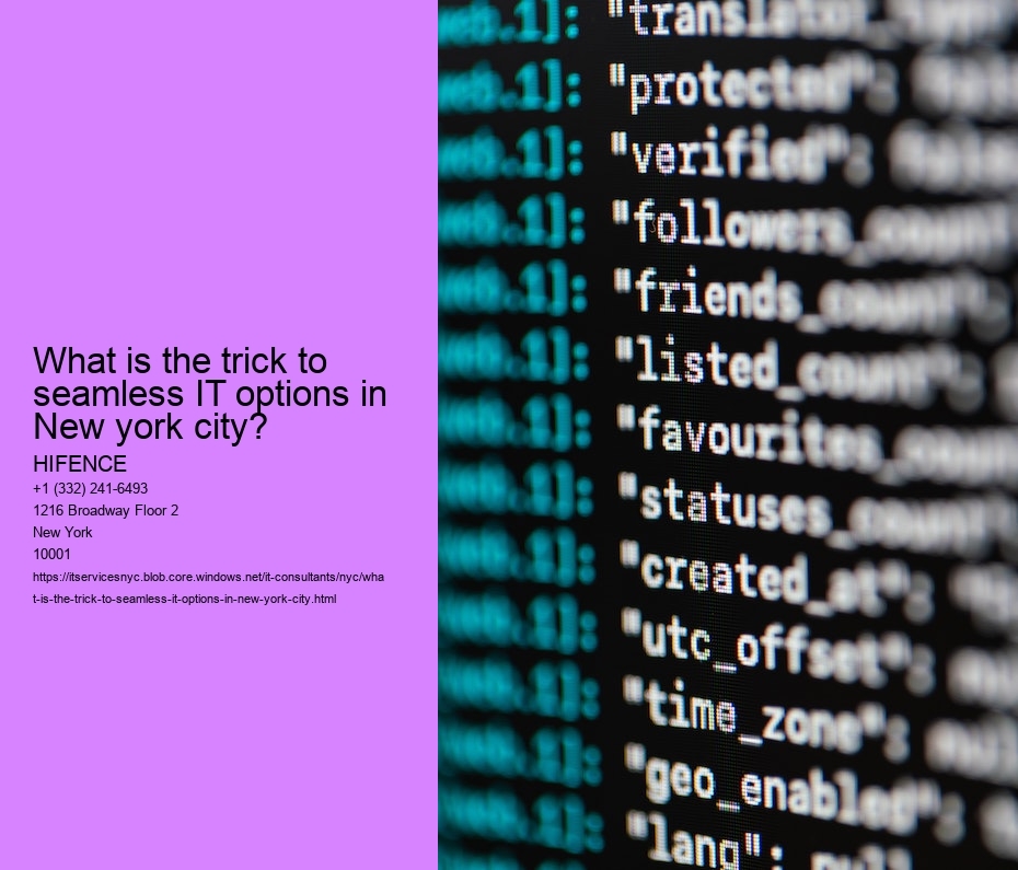 What is the trick to seamless IT support in New york city?